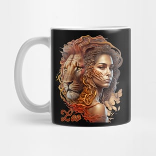 Leo Zodiac Sign Woman Mug